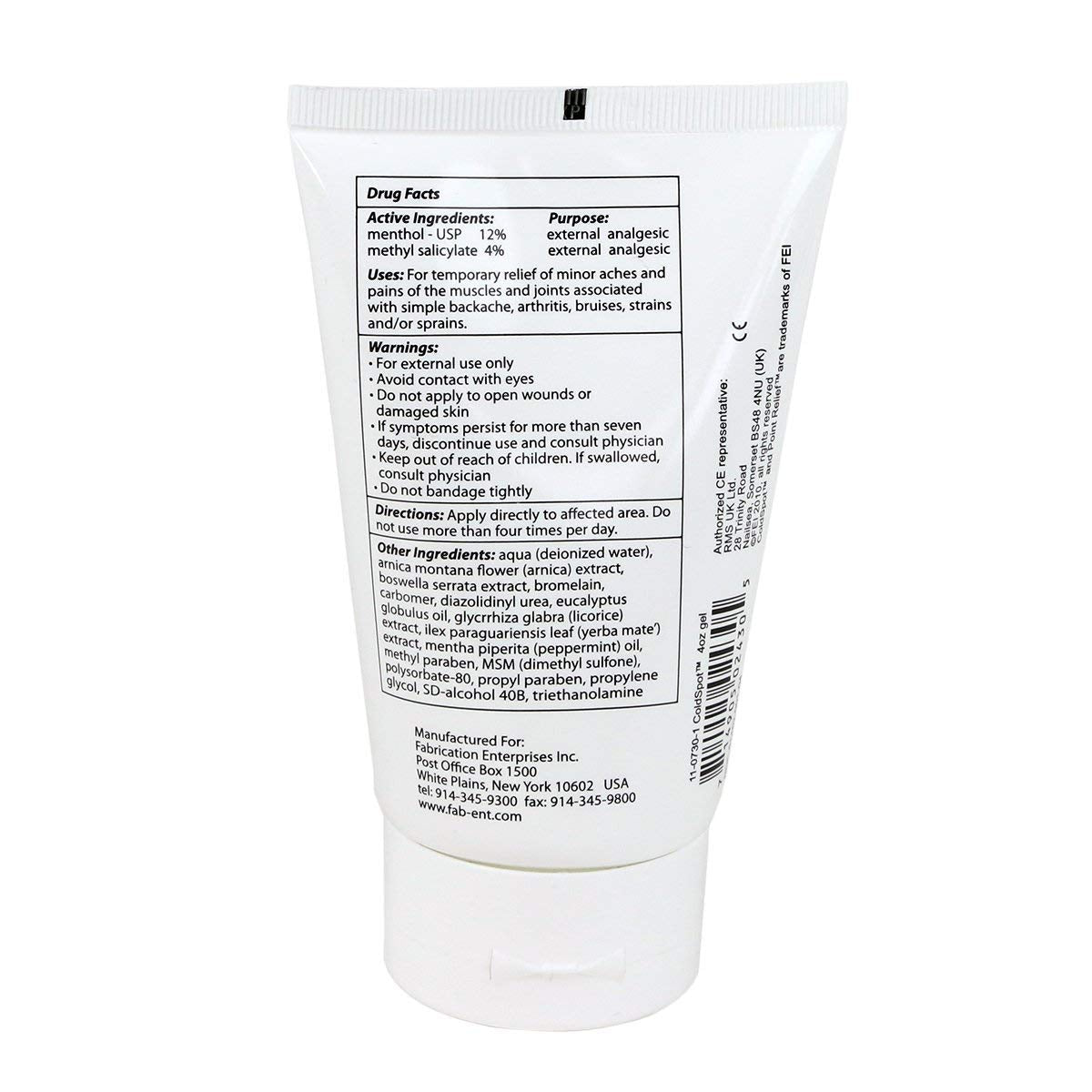 SPECIAL PACK OF 3-Point Relief© ColdSpot© Pain Relief Gel 4oz Tube - dailyvitalstore
