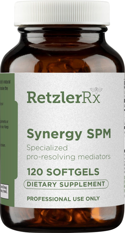 Specialized Pro Resolving Mediators - Synergy SPM by RetzlerRx® - SPM's for Joint Comfort, Tissue Health & Minor Discomfort Relief* - Non-GMO - Gluten Free - 120 Softgels - dailyvitalstore