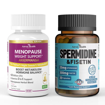 Spermidine 20mg + Fisetin 300mg + Akkermansia for Women丨Cellular Renewal, Metabolic & Gut Health - dailyvitalstore