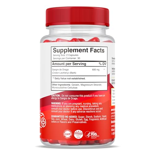 SPF Natural Products HEMOKIN with Sangre de Drago – Hemorrhoid and Fissure Relief Supplement, Helps with Itching, Swelling, Pain Relief (60 Caps) (1) - dailyvitalstore