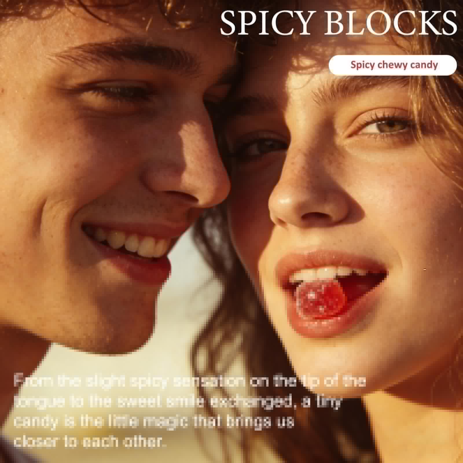 Spicy Blocks for Couples-with Chili Pepper , Maca Root & Epimedium Extract | Supports Emotional Warmth & Daily Comfort | Peach Flavor, Mild Spicy Kick, Vegan-Friendly, No Artificial Additives (1) - dailyvitalstore