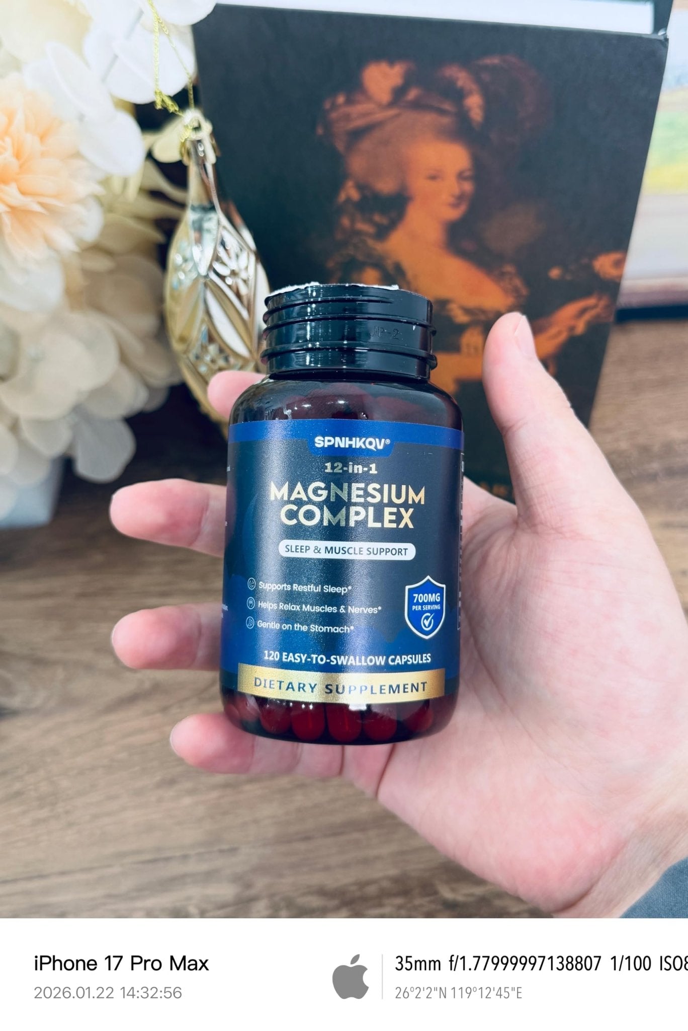 SPNHKQV Magnesium 12-in-1 Complex Supplement – 700mg High Absorption Magnesium Glycinate Capsules for Women & Men – Muscle, Nerve & Sleep Support – 120 Vegan Capsules - dailyvitalstore
