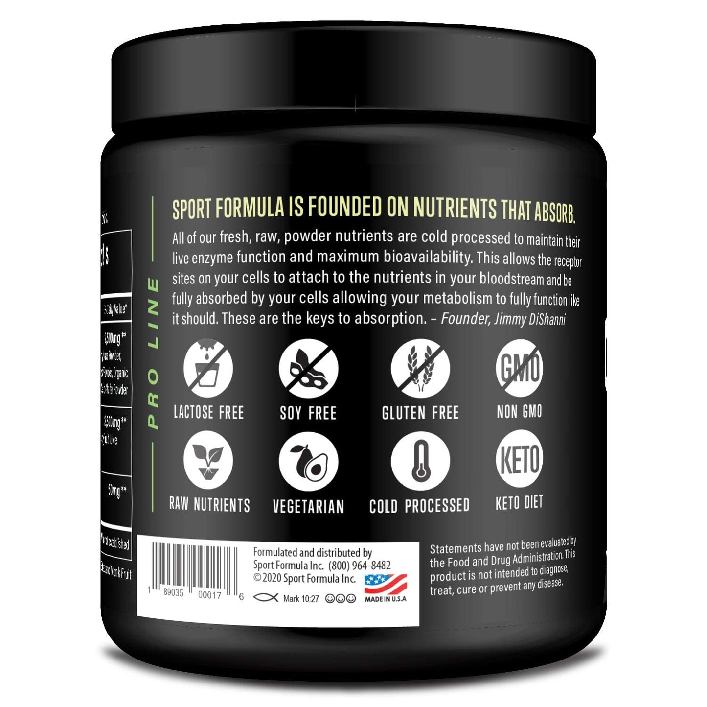 Sport Formula 99 Organic Greens Superfood Powder, Cold Pressed Vegan and Keto Powder, Non-GMO, Low Calorie Daily Green Juice Powder - dailyvitalstore