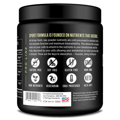 Sport Formula 99 Organic Greens Superfood Powder, Cold Pressed Vegan and Keto Powder, Non-GMO, Low Calorie Daily Green Juice Powder - dailyvitalstore