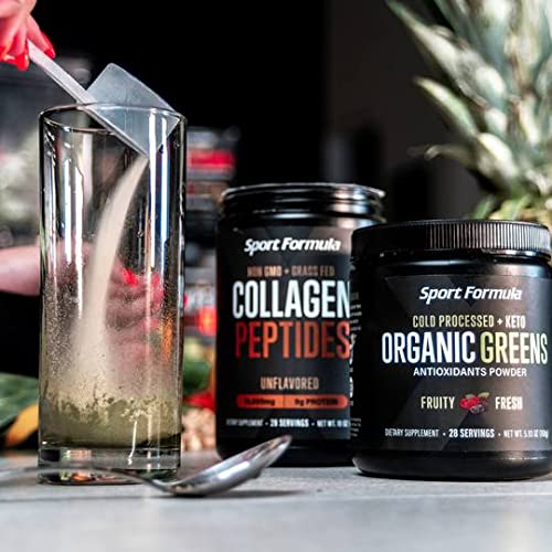 Sport Formula 99 Organic Greens Superfood Powder, Cold Pressed Vegan and Keto Powder, Non-GMO, Low Calorie Daily Green Juice Powder - dailyvitalstore