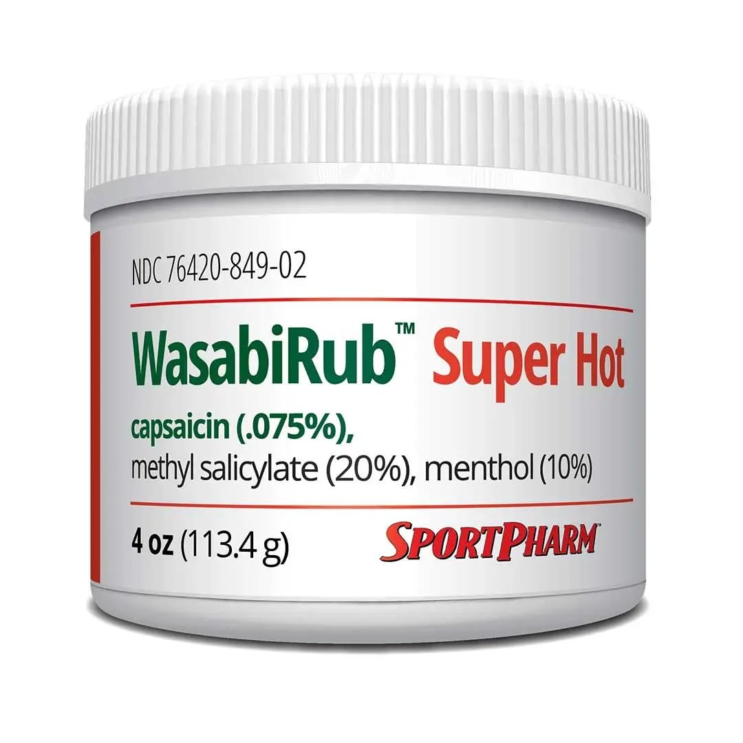 SportPharm WasabiRub Super Hot Sports Topical Pain Relief Gel - dailyvitalstore