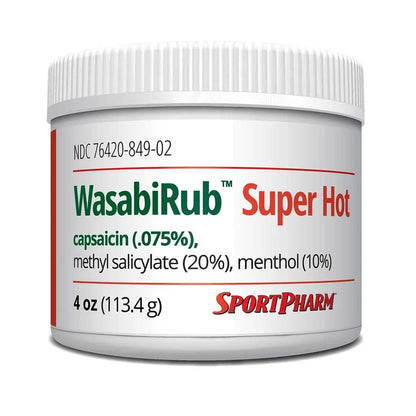 SportPharm WasabiRub Super Hot Sports Topical Pain Relief Gel - dailyvitalstore