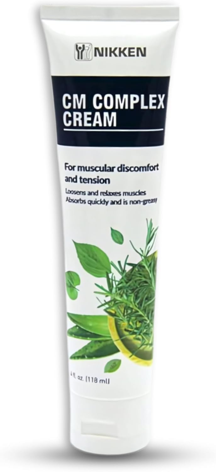 Sports Muscle Rub for Nikken CM Complex Cream 15071, Topical Muscle Relaxer Cream for Neck Tension, Legs & Knee Soreness & Muscular Body Aches, Fast, No Stain & Greaseless Massage Lotion - dailyvitalstore