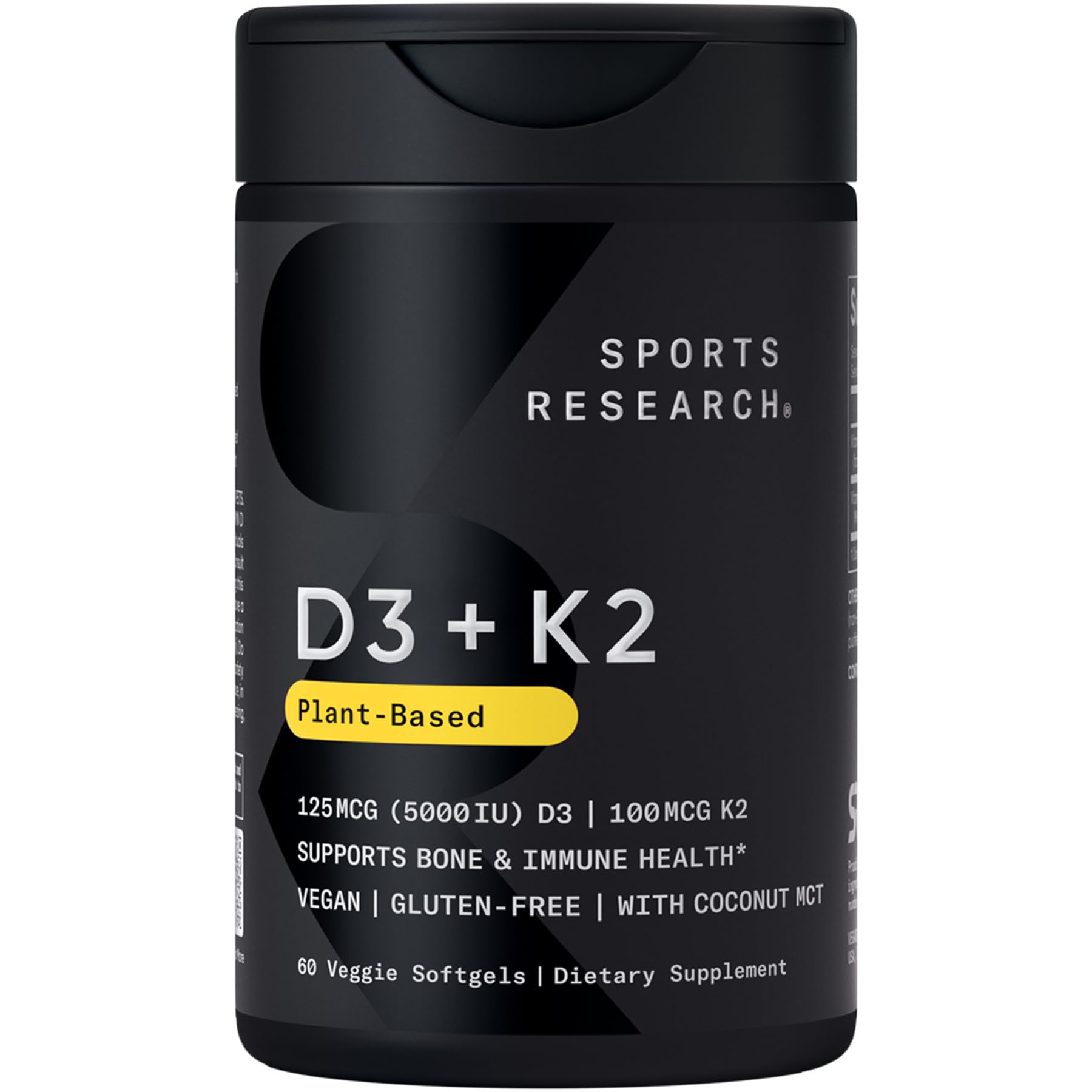 Sports Research® 2-in-1 Pack - Total Omega-3 Fish Oil 2200mg - 960mg of EPA & DHA, and Vitamin D3 5000iu + K2 100mcg - dailyvitalstore