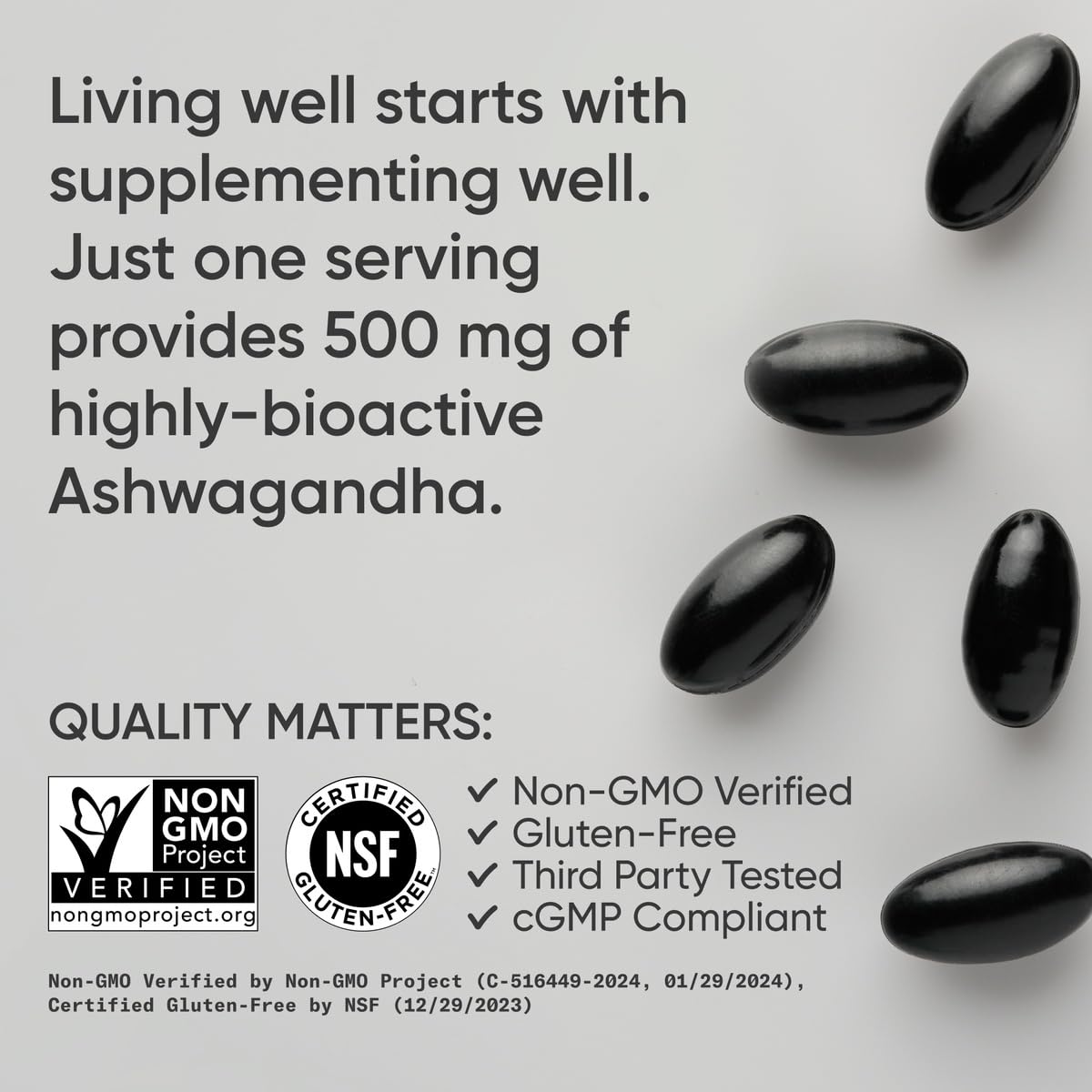 Sports Research® Ashwagandha Softgels with Coconut MCT Oil - Natural Ayurvedic Adaptogen Made with Shoden® Ashwa for Relaxation, Calm & Sleep Support - Gluten Free & Vegan Friendly - 120 Count - dailyvitalstore