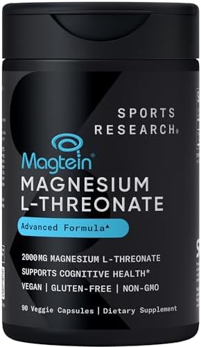 Sports Research® Cognitive Health Support Pack - Triple Strength Omega 3 Fish Oil EPA DHA Fatty Acids from Wild Alaskan Pollock & Magtein Magnesium L-Threonate - dailyvitalstore