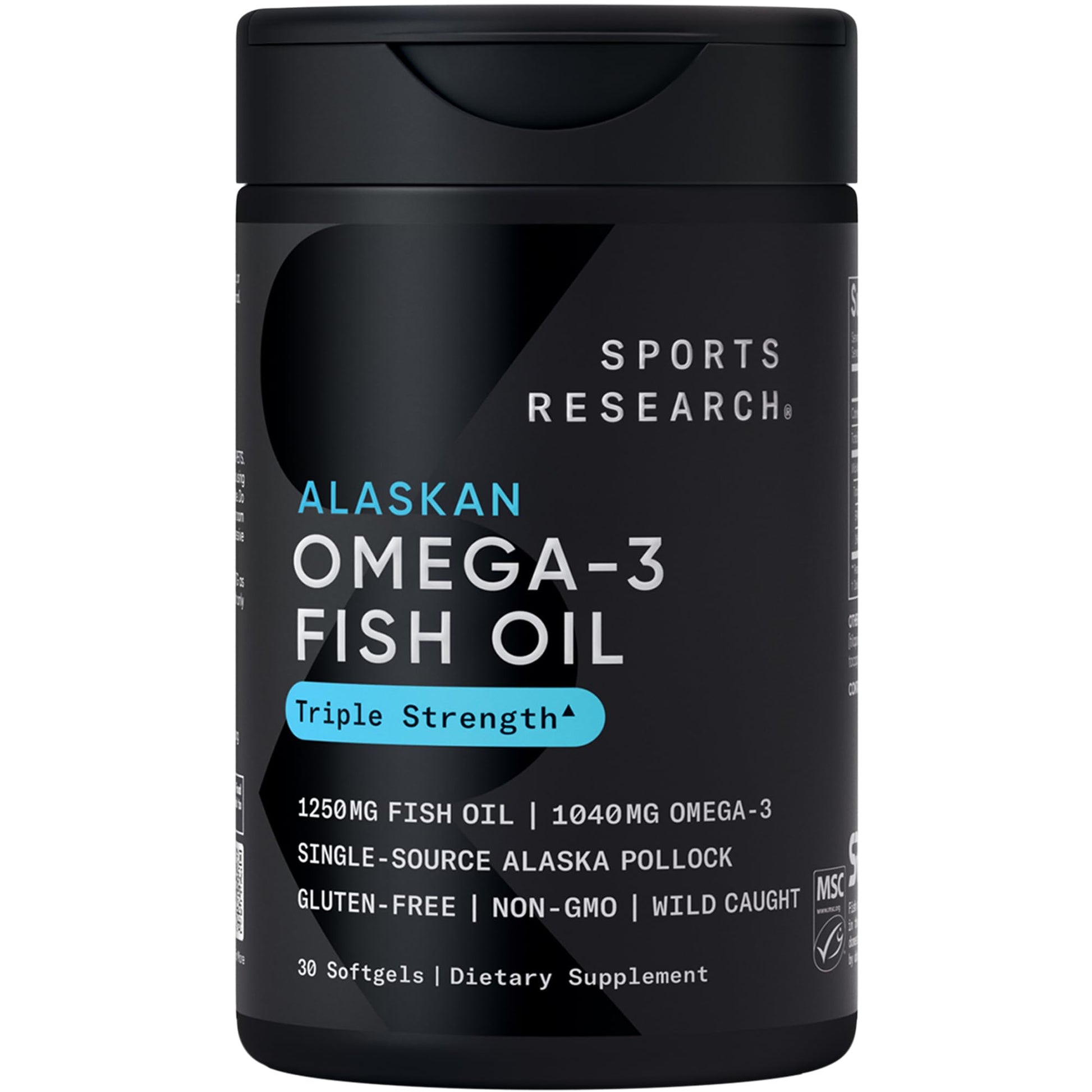 Sports Research® Cognitive Health Support Pack - Triple Strength Omega 3 Fish Oil EPA DHA Fatty Acids from Wild Alaskan Pollock & Magtein Magnesium L-Threonate - dailyvitalstore