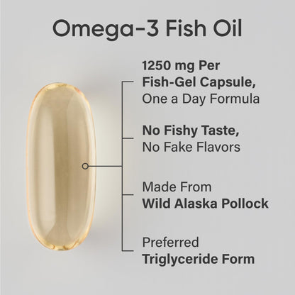 Sports Research® Cognitive Health Support Pack - Triple Strength Omega 3 Fish Oil EPA DHA Fatty Acids from Wild Alaskan Pollock & Magtein Magnesium L-Threonate - dailyvitalstore