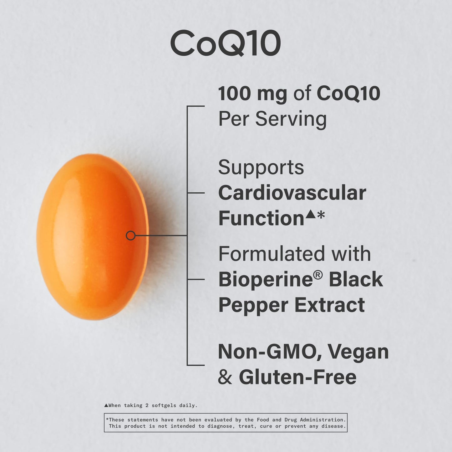 Sports Research CoQ10 (100mg) Enhanced w/Coconut Oil & Bioperine (Black Pepper) for Better Absorption | Vegan Certified, Non-GMO Verified (120 Veggie Softgels) - dailyvitalstore