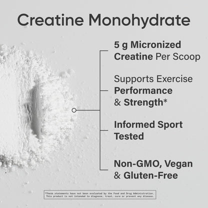 Sports Research Creatine Monohydrate - Gain Lean Muscle, Improve Performance and Strength and Support Workout Recovery - 5 g Micronized Creatine - 10.58 oz - dailyvitalstore