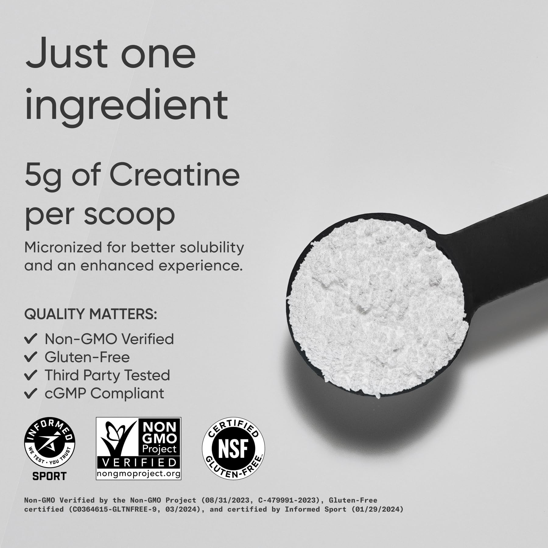 Sports Research Creatine Monohydrate - Gain Lean Muscle, Improve Performance and Strength and Support Workout Recovery - 5 g Micronized Creatine - 10.58 oz - dailyvitalstore