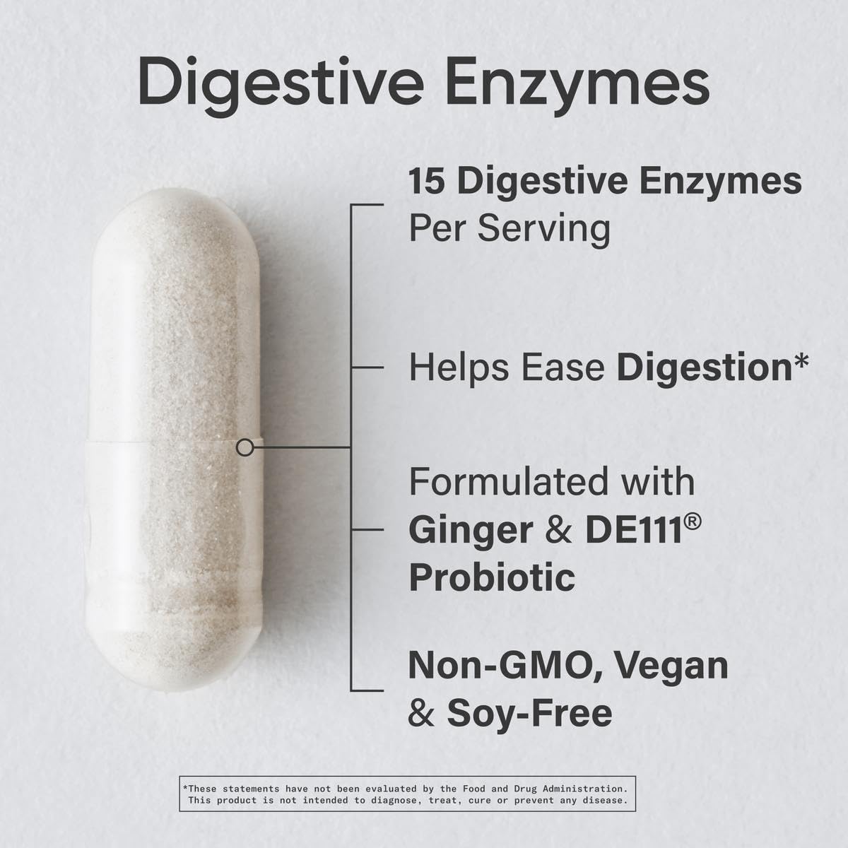 Sports Research Digestive Enzymes with Probiotics & Ginger - Plant Based for Dairy, Protein, Sugar & Carbs - Non-GMO Verified & Vegan Friendly (90 Veggie Capsules) - dailyvitalstore