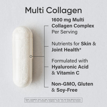 Sports Research® Healthy Hair Essentials - Biotin 10,000mcg with Organic Coconut Oil Vitamin B7 for Healthy Skin and Hair Support + Multi Collagen Pills Peptides with Hyaluronic Acid & Vitamin C - dailyvitalstore