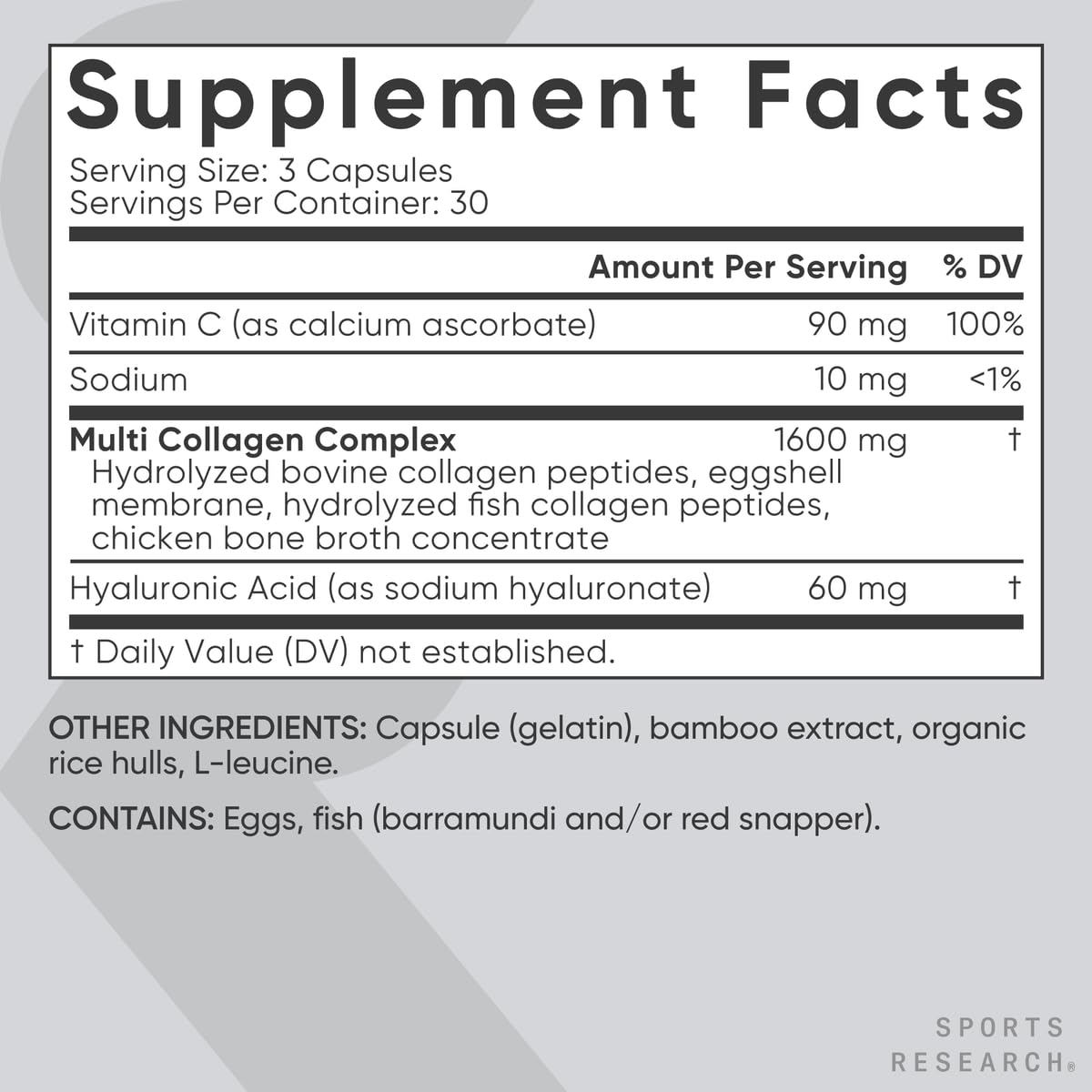 Sports Research® Healthy Hair Essentials - Biotin 10,000mcg with Organic Coconut Oil Vitamin B7 for Healthy Skin and Hair Support + Multi Collagen Pills Peptides with Hyaluronic Acid & Vitamin C - dailyvitalstore