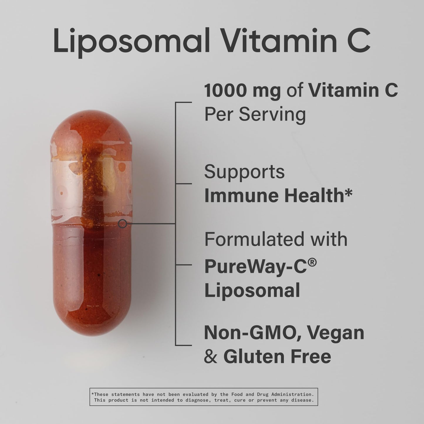 Sports Research® High Potency Liposomal Vitamin C Supplement 1000 mg – Certified Vegan, Non-GMO, Gluten Free | Antioxidant & Immune Support | Ascorbic Acid Vitamin C | 180 Liquid Veggie Capsules - dailyvitalstore