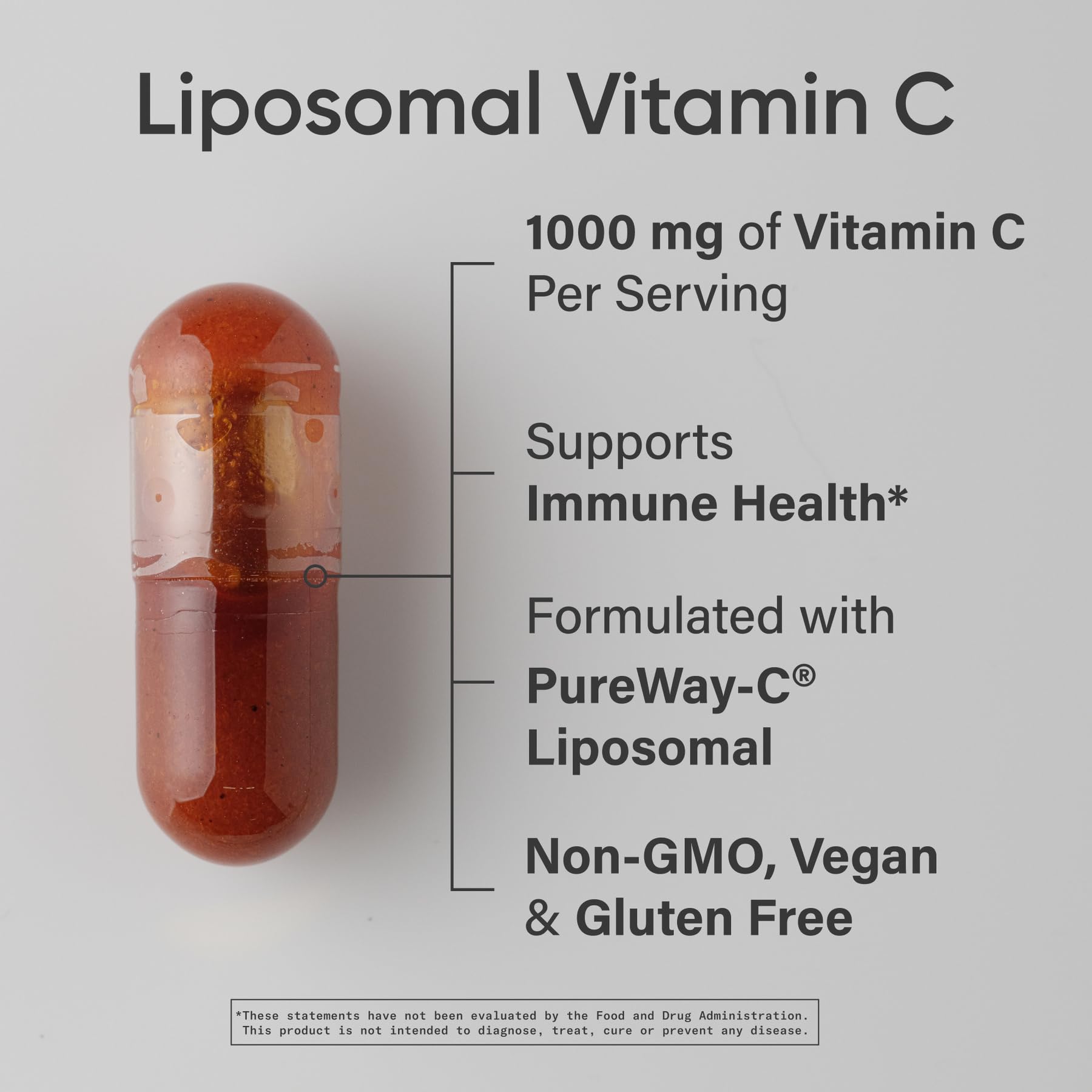 Sports Research® High Potency Liposomal Vitamin C Supplement 1000 mg – Certified Vegan, Non-GMO, Gluten Free | Antioxidant & Immune Support | Ascorbic Acid Vitamin C | 180 Liquid Veggie Capsules - dailyvitalstore