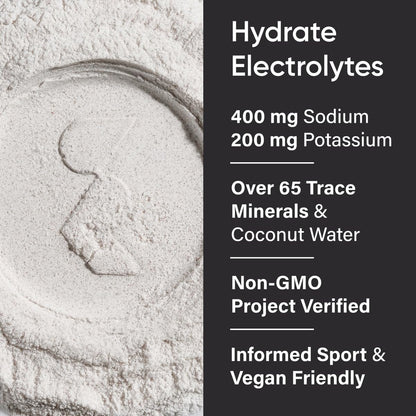 Sports Research® Hydrate Electrolytes Powder Packets - Sugar-Free & Naturally Flavored with Vitamins, Minerals, and Coconut Water - dailyvitalstore
