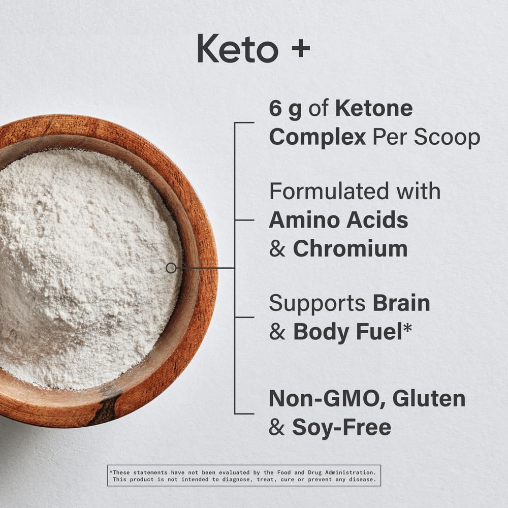 Sports Research® Keto Plus Exogenous Ketones with goBHB® - Premium Keto Powder Supporting Ketosis, Energy & Cognitive Function - Keto Certified · Vegan Friendly · 30 Servings (Raspberry Lemonade) - dailyvitalstore