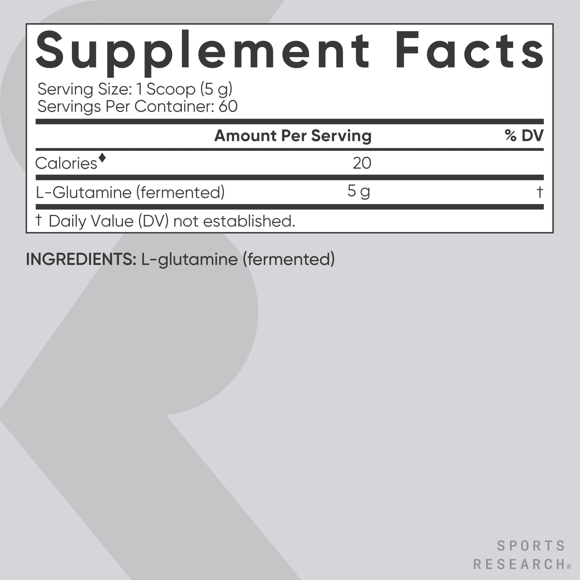Sports Research L-Glutamine - Workout Recovery, Immune Health & Gut Health Support - 5 G Per Serving - 10.58 Oz - dailyvitalstore