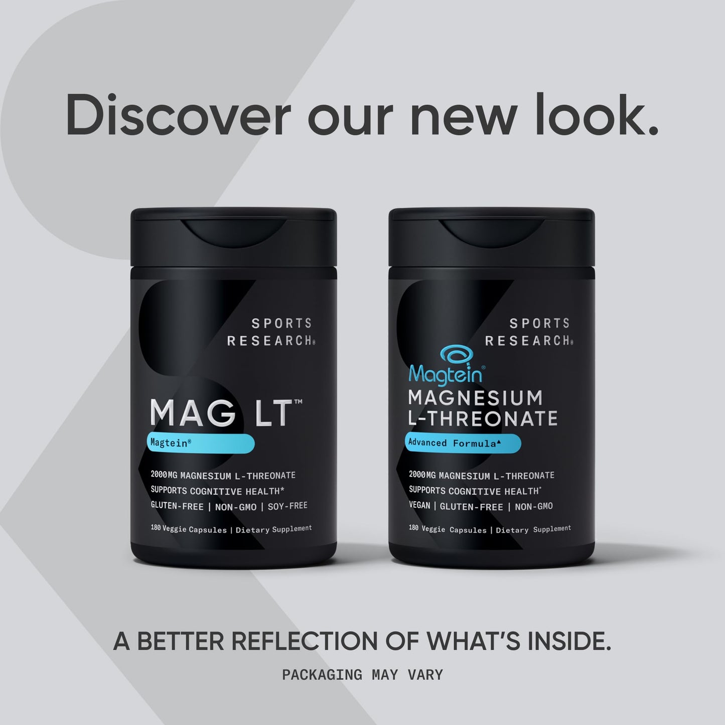 Sports Research® Magnesium L-Threonate Capsules 2000mg - High-Absorption Magtein® for Enhanced Brain Health, Memory, Focus & Restful Sleep Support - Vegan · Non-GMO · Gluten Free - 90 Count - dailyvitalstore