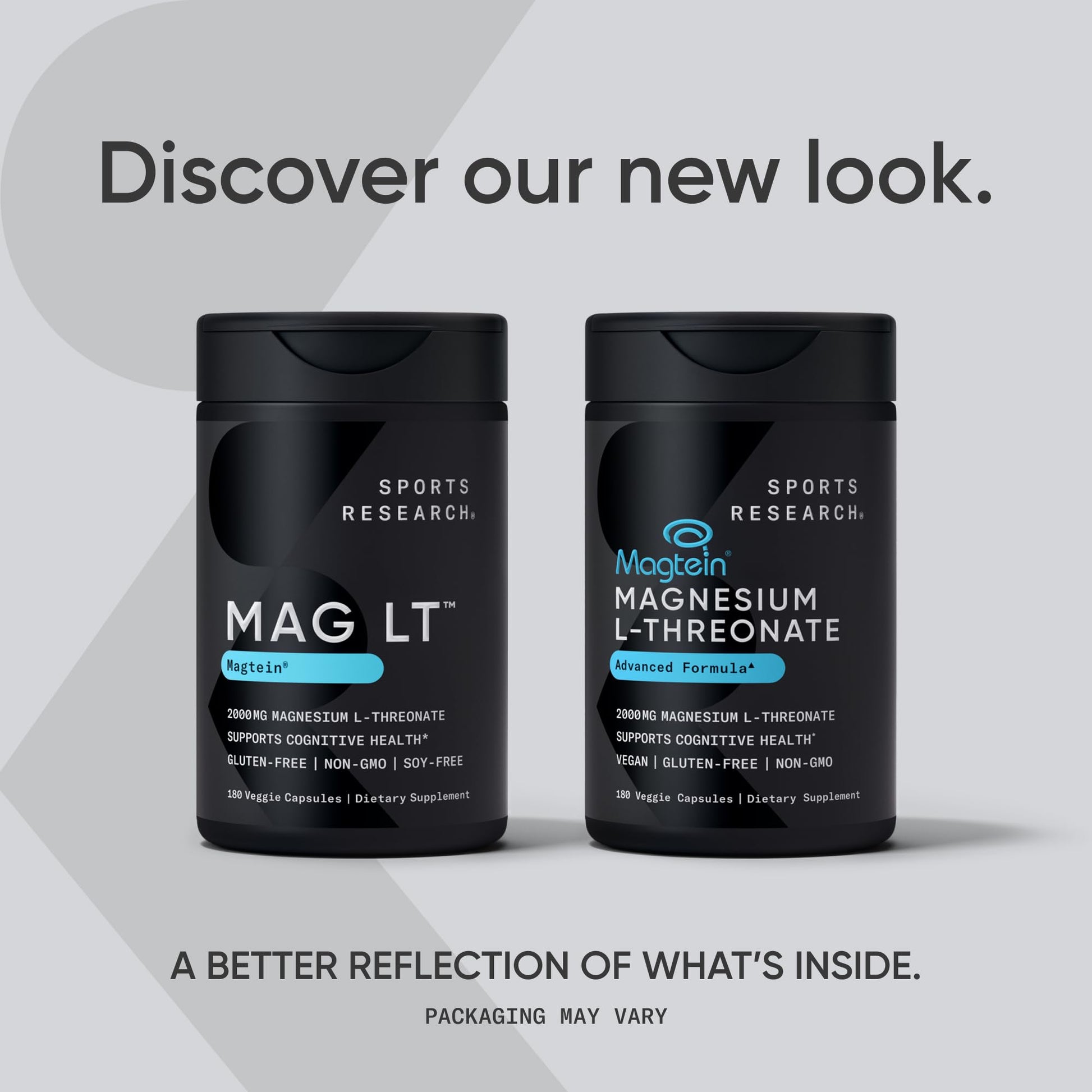 Sports Research® Magnesium L-Threonate Capsules 2000mg - High-Absorption Magtein® for Enhanced Brain Health, Memory, Focus & Restful Sleep Support - Vegan · Non-GMO · Gluten Free - 90 Count - dailyvitalstore