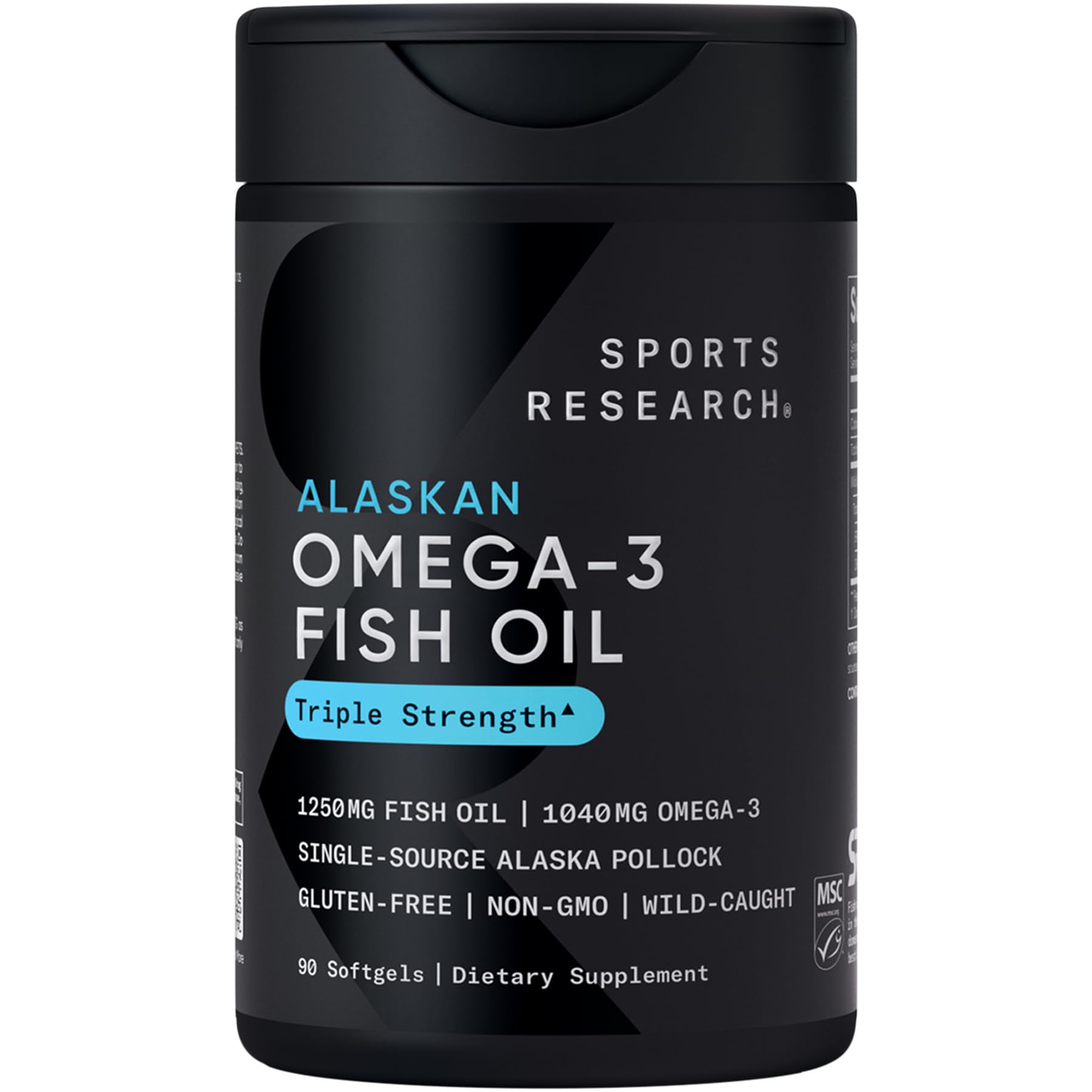 Sports Research® Multivitamins Pack - Triple Strength Omega-3 Fish Oil 1250 + 160 mg Chelated Magnesium Glycinate + Vegan Vitamin D 5000iu & Mk7 Vitamin K 100mcg - dailyvitalstore