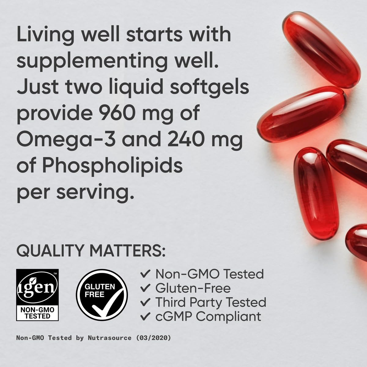 Sports Research® Omega-3 Fish Oil Bundle - Total Omega-3 2200mg (Krill, Salmon & Pollock) + Triple Strength Fish Oil 1250mg - High EPA & DHA Supplement - dailyvitalstore