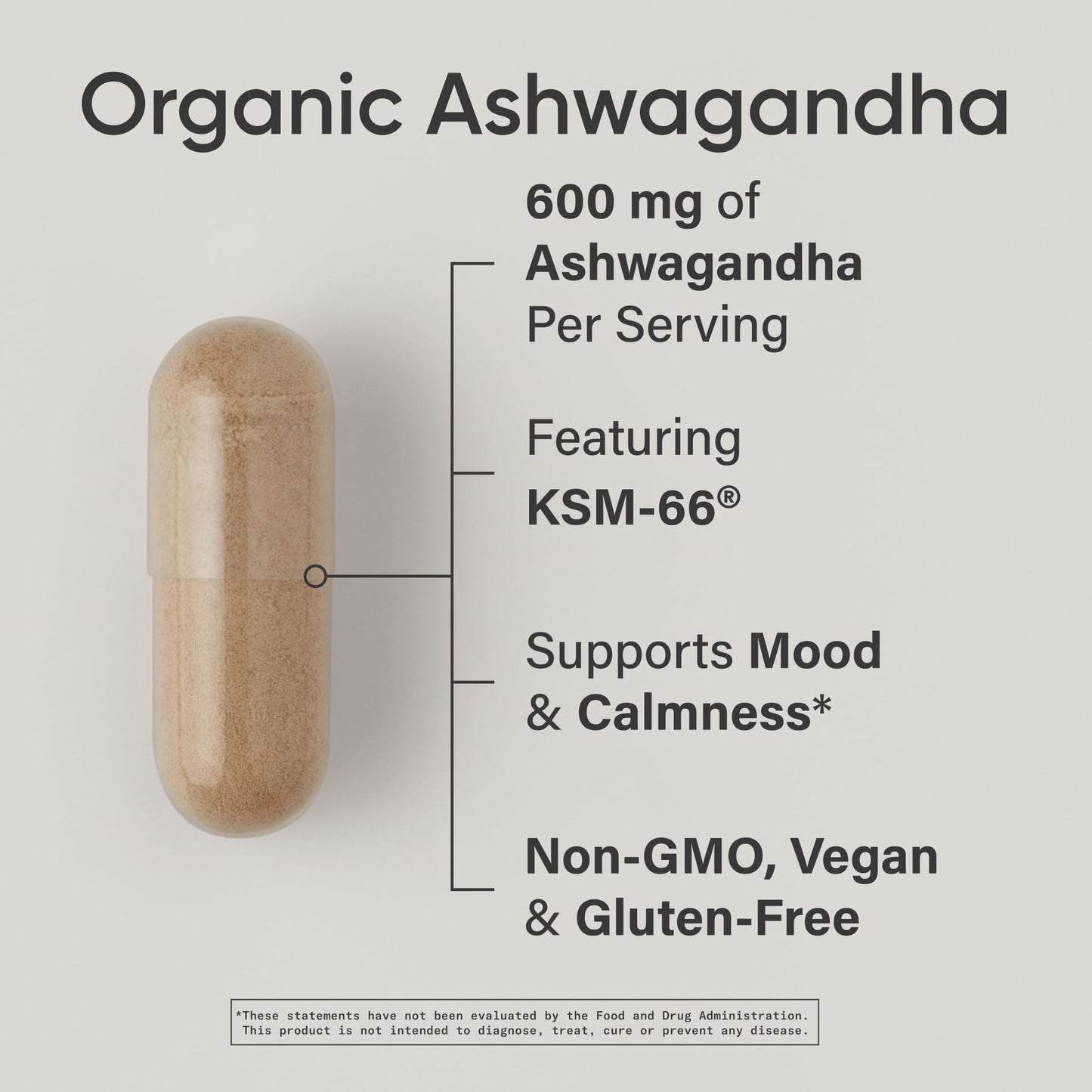 Sports Research® Organic Ashwagandha – Adaptogen for Relaxation, Calm & Sleep Support – Made with Organic KSM-66® – 600 mg – Non-GMO Verified, Gluten-Free, Certified Vegan – 90 Veggie Capsules - dailyvitalstore