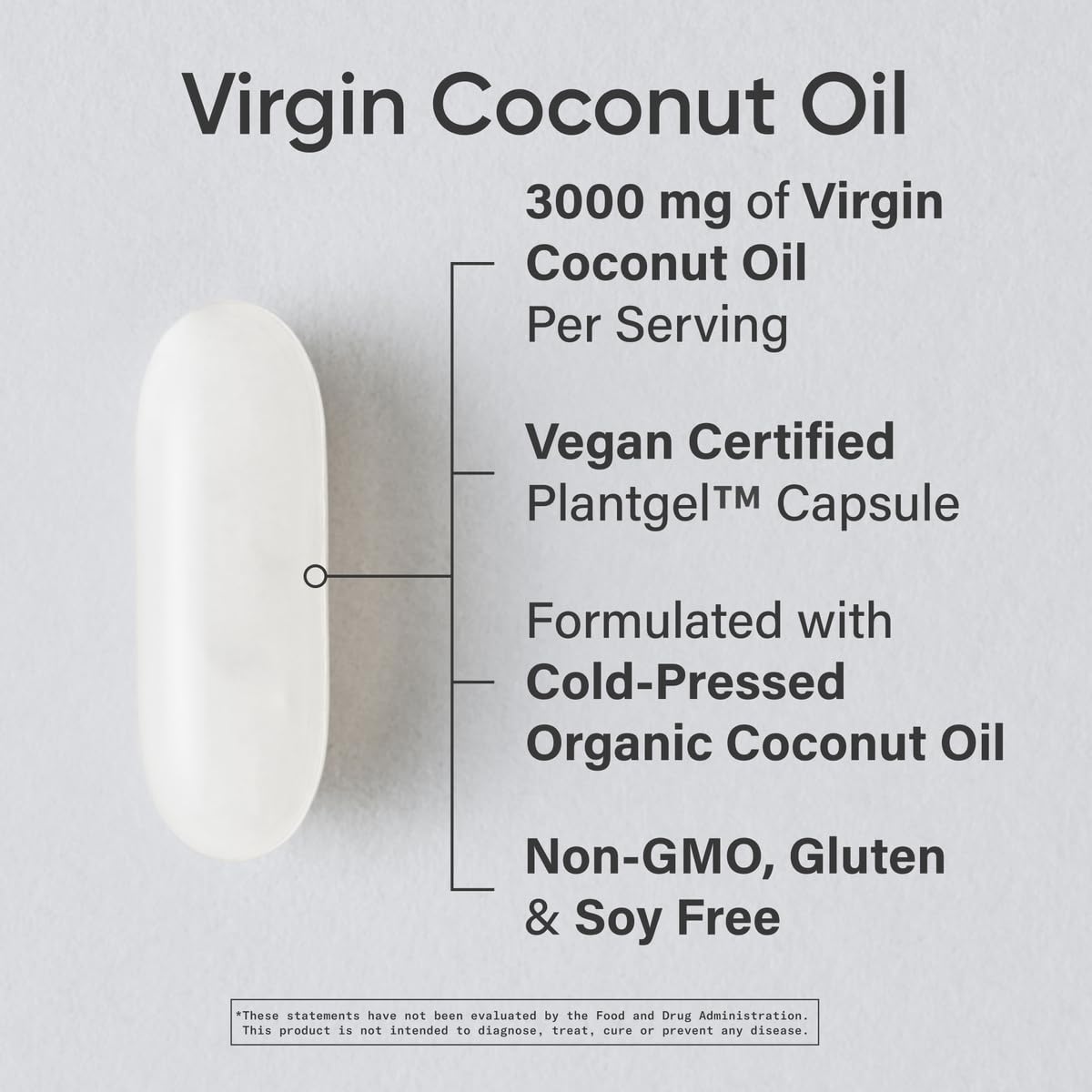 Sports Research® Organic Coconut Oil Capsules 3000MG - Cold Pressed Extra Virgin Coconut Oil with Medium Chain Triglycerides (MCTs) - Vegan Friendly & Non-GMO Verified - 120 Softgels - dailyvitalstore