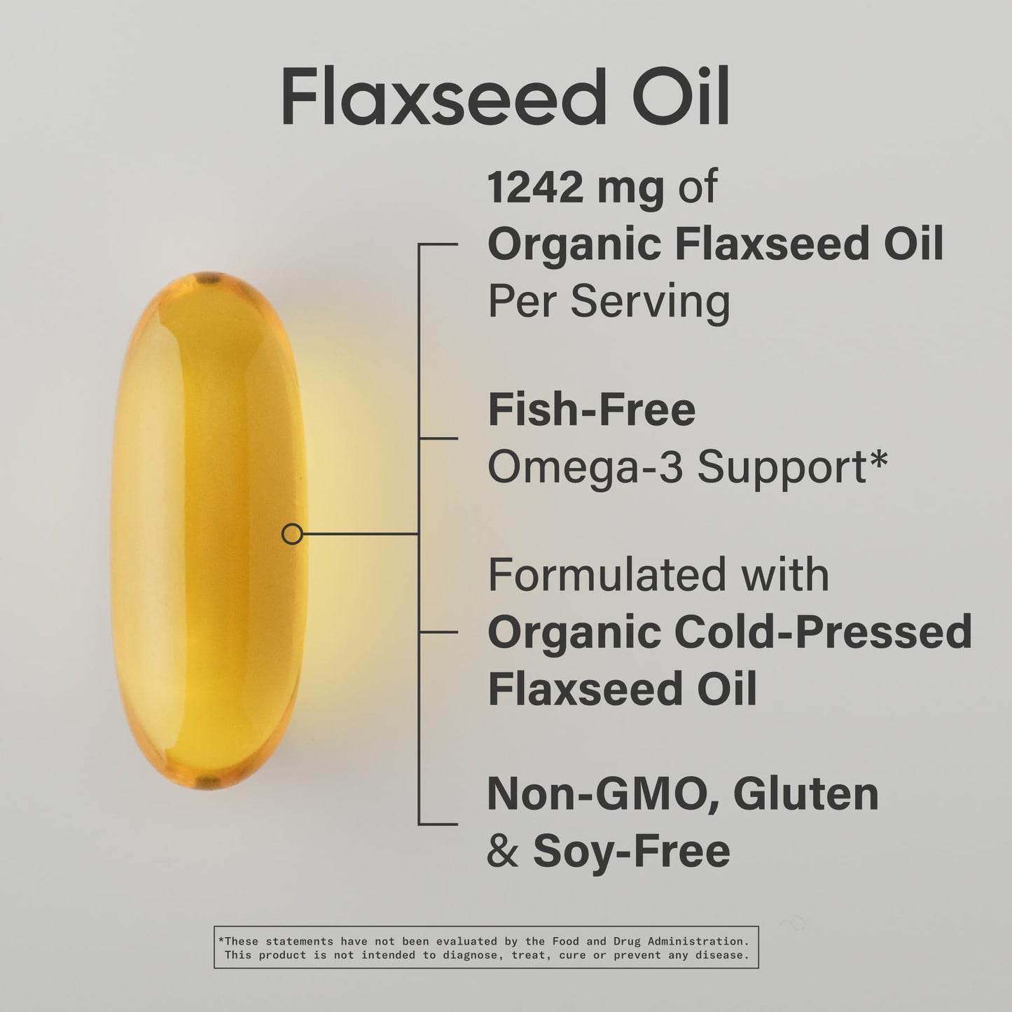 Sports Research Organic Flaxseed Oil Softgels 1242mg - Plant Based Omega 3 Supplement with 720mg ALA for Women & Men - Non-GMO, Soy & Gluten Free (200 Count) - dailyvitalstore