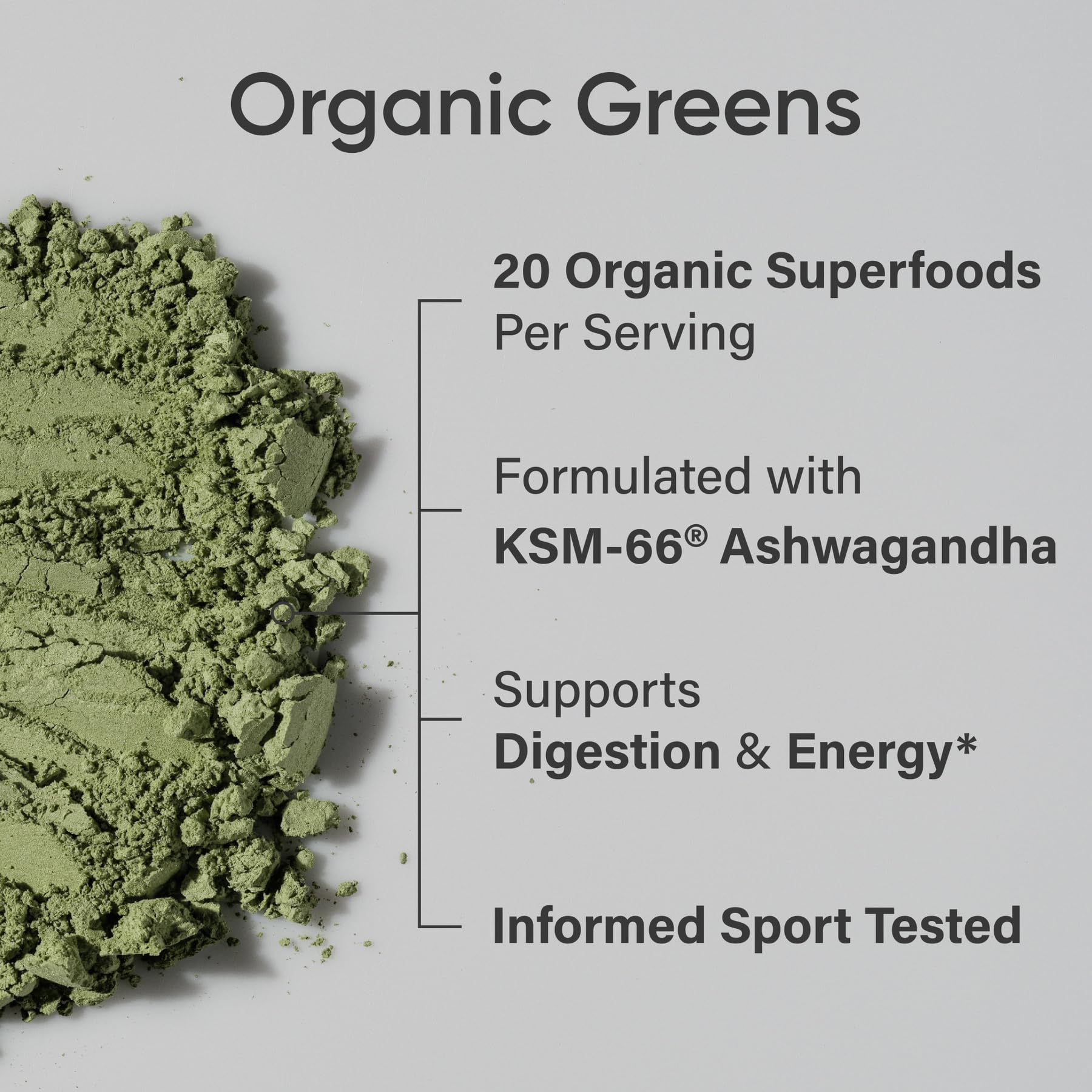 Sports Research® Organic Greens Superfood Powder w/Spirulina & Chlorella, Adaptogens, Enzymes, Probiotics & 8 VIT Bs for Gut & Mood Support* - Vegan, Sugar-Free & Low-Cal Original 30 Servings - dailyvitalstore