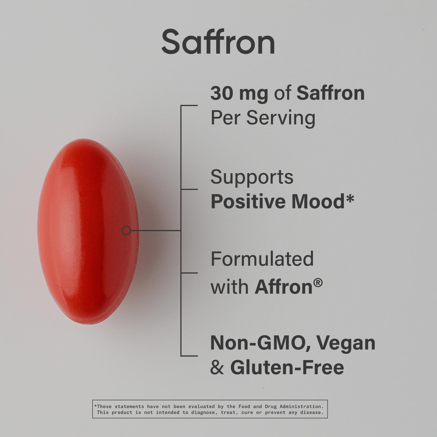Sports Research® Pure Saffron Supplement, 30 mg - Mood & Stress Support - Made w/Affron® Saffron Extract - Vegan Certified · Non-GMO · Gluten Free – 60 Veggie Softgels - dailyvitalstore