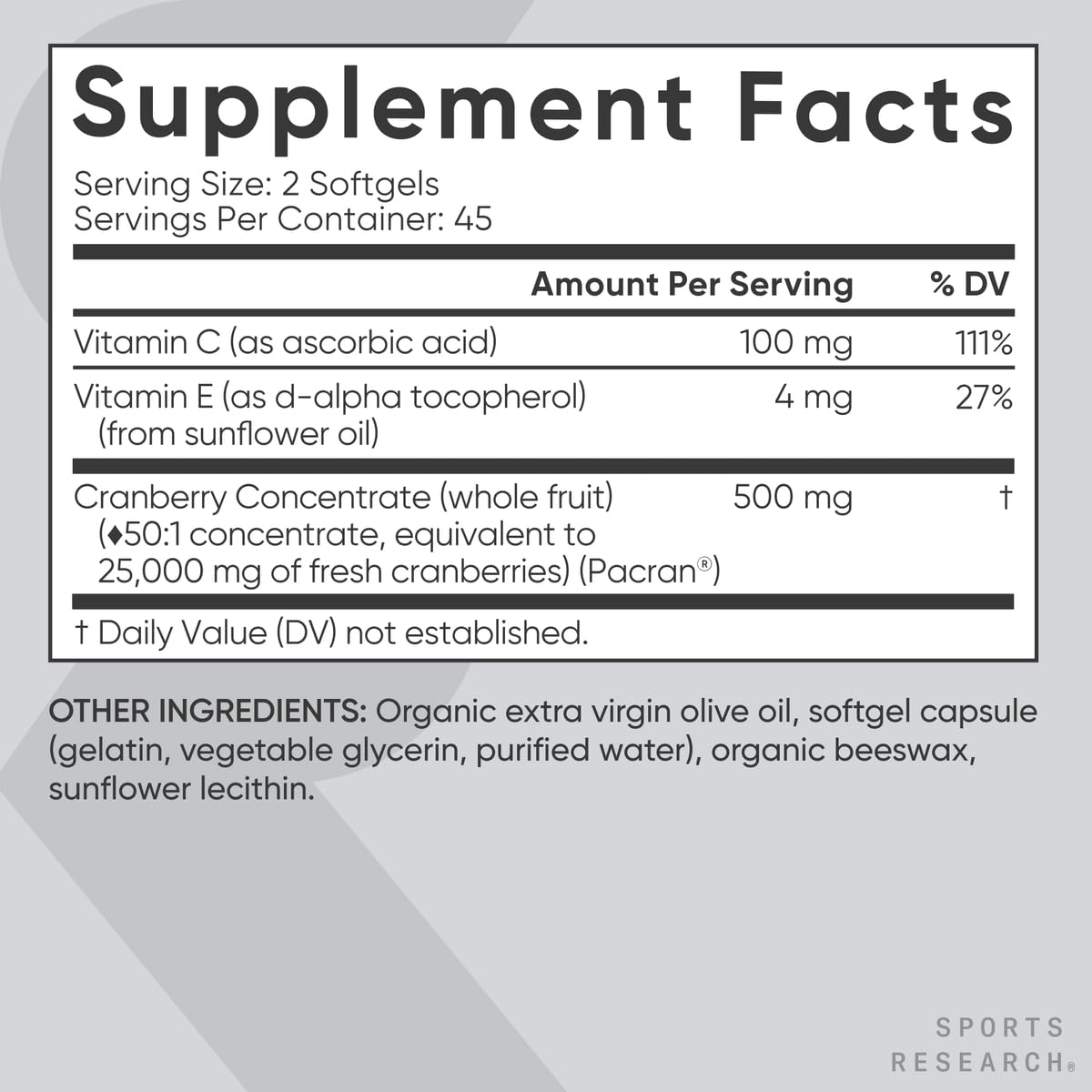 Sports Research® Supplements for Women Pack - Women's Probiotics with Prebiotics 65 Billion CFU (30 Capsules) and Cranberry Fruit Complex Supplement (90 Softgels) - dailyvitalstore