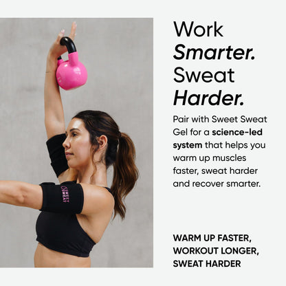 Sports Research Sweet Sweat® Arm Trimmers - Premium Sweat-Enhancing Arm Wraps for Women & Men - 3 Adjustable Sizes - dailyvitalstore