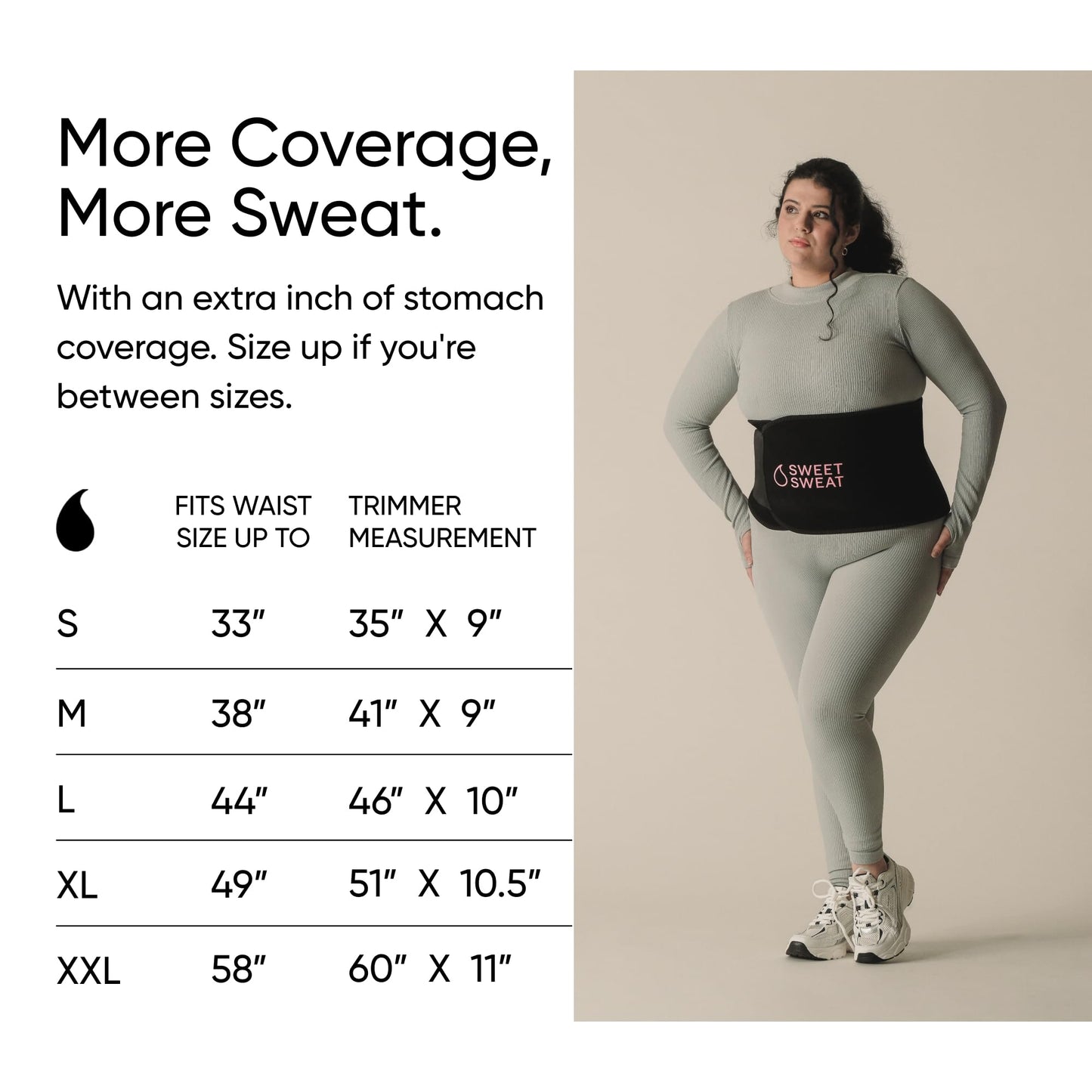 Sports Research® Sweet Sweat Black Waist Trimmer 'Xtra-Coverage' Belt (Size - Large), Multi Flavor Hydrate Electrolytes (16x Pack) and Original Workout Enhancer Roll-On Gel Stick - dailyvitalstore