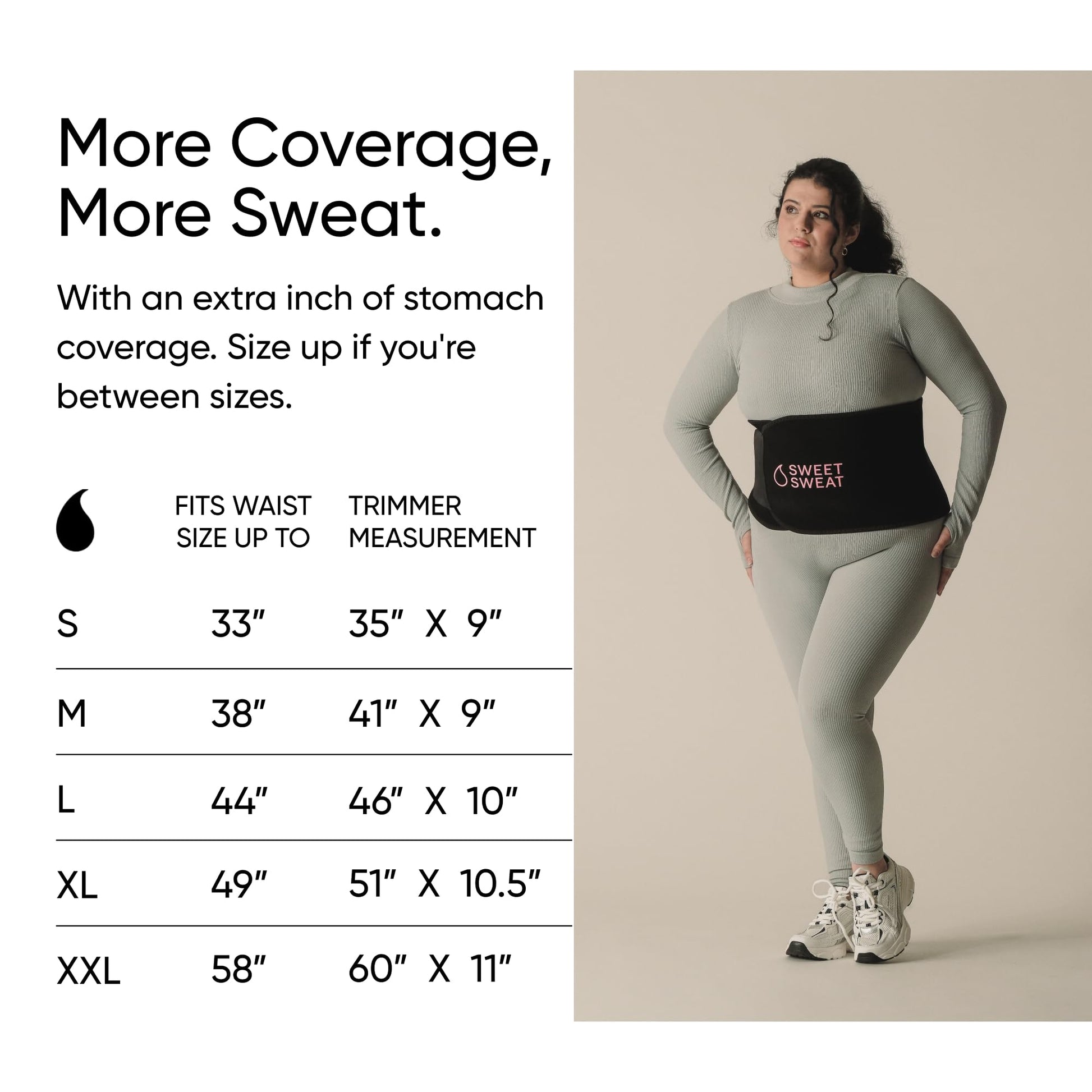 Sports Research® Sweet Sweat Black Waist Trimmer 'Xtra-Coverage' Belt (Size - Large), Multi Flavor Hydrate Electrolytes (16x Pack) and Original Workout Enhancer Roll-On Gel Stick - dailyvitalstore