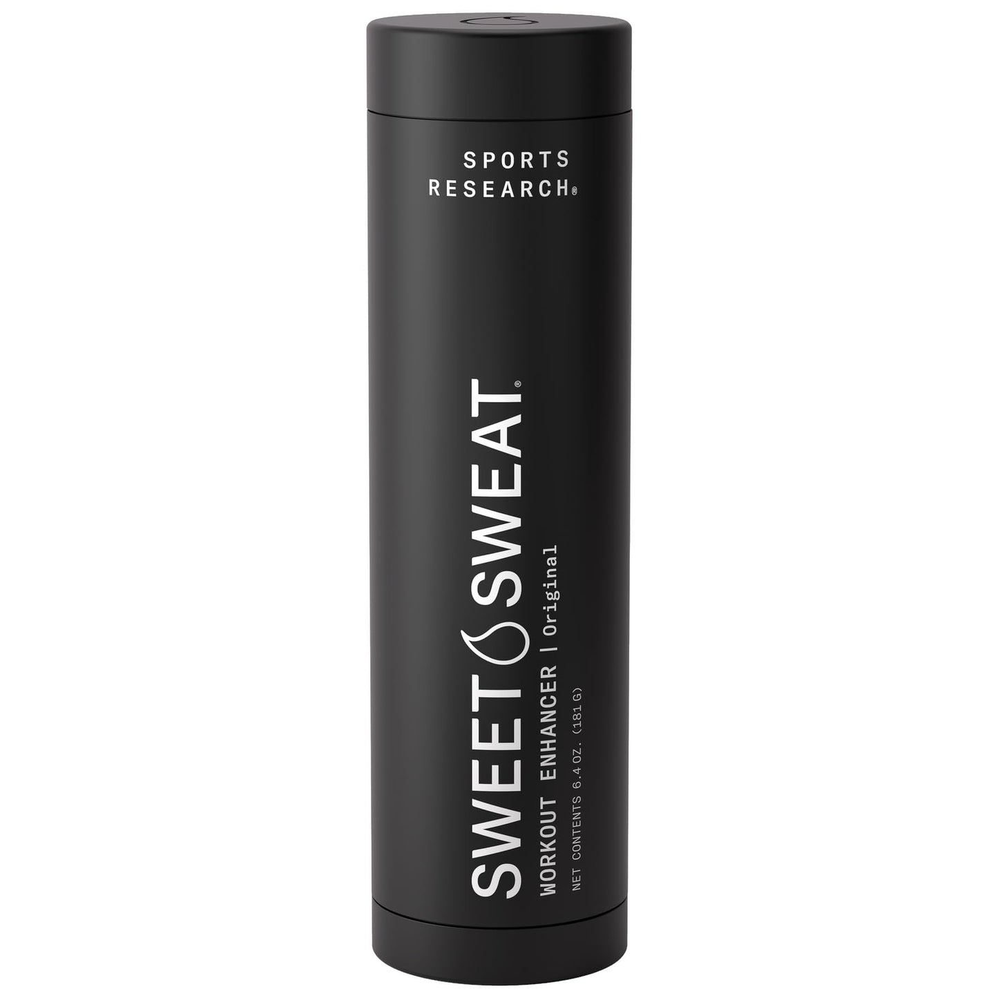 Sports Research® Sweet Sweat Black Waist Trimmer 'Xtra-Coverage' Belt (Size - Large), Multi Flavor Hydrate Electrolytes (16x Pack) and Original Workout Enhancer Roll-On Gel Stick - dailyvitalstore