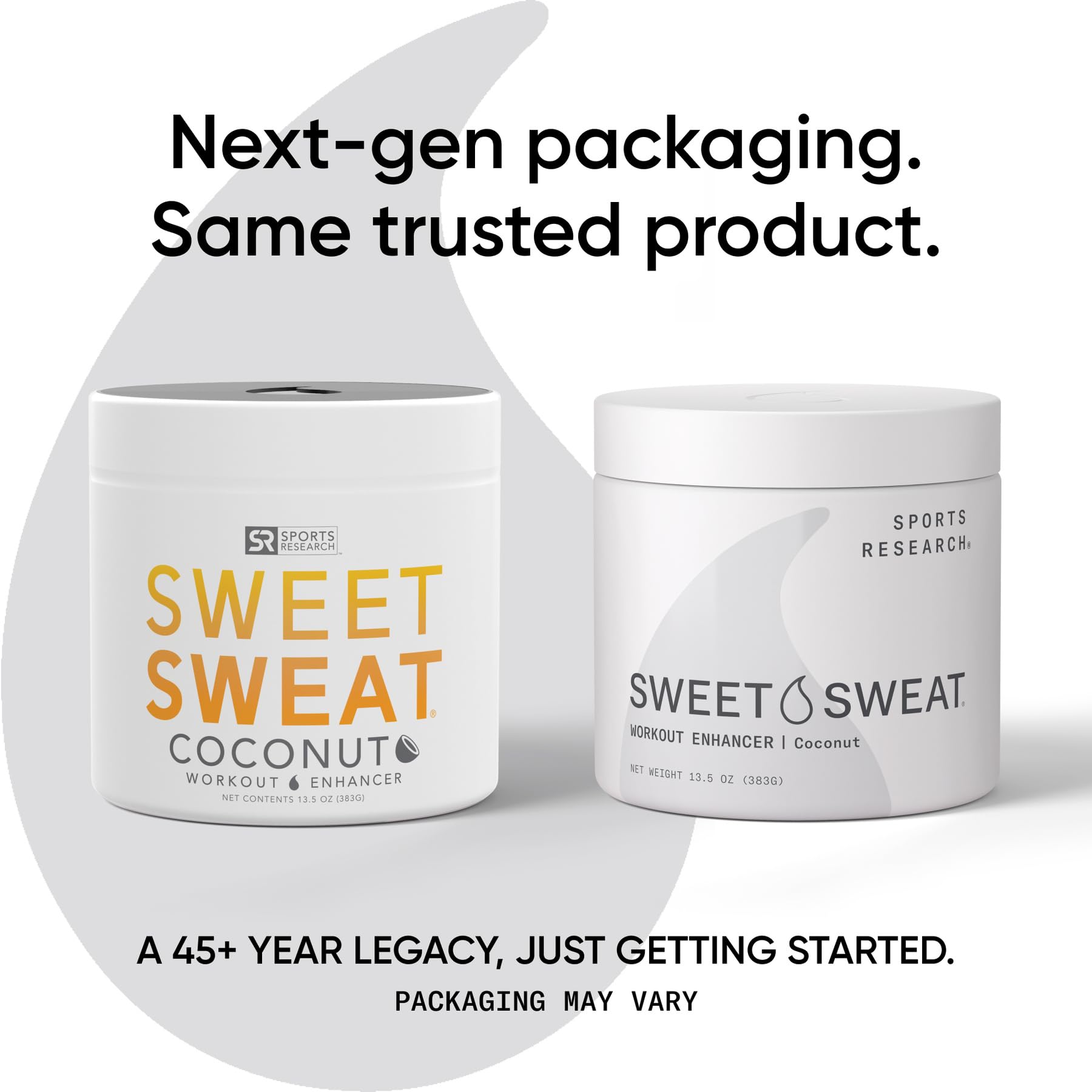 Sports Research Sweet Sweat Coconut Workout Enhancer Gel - Maximize Your Exercise & Sweat Faster - 13.5oz Jar - dailyvitalstore