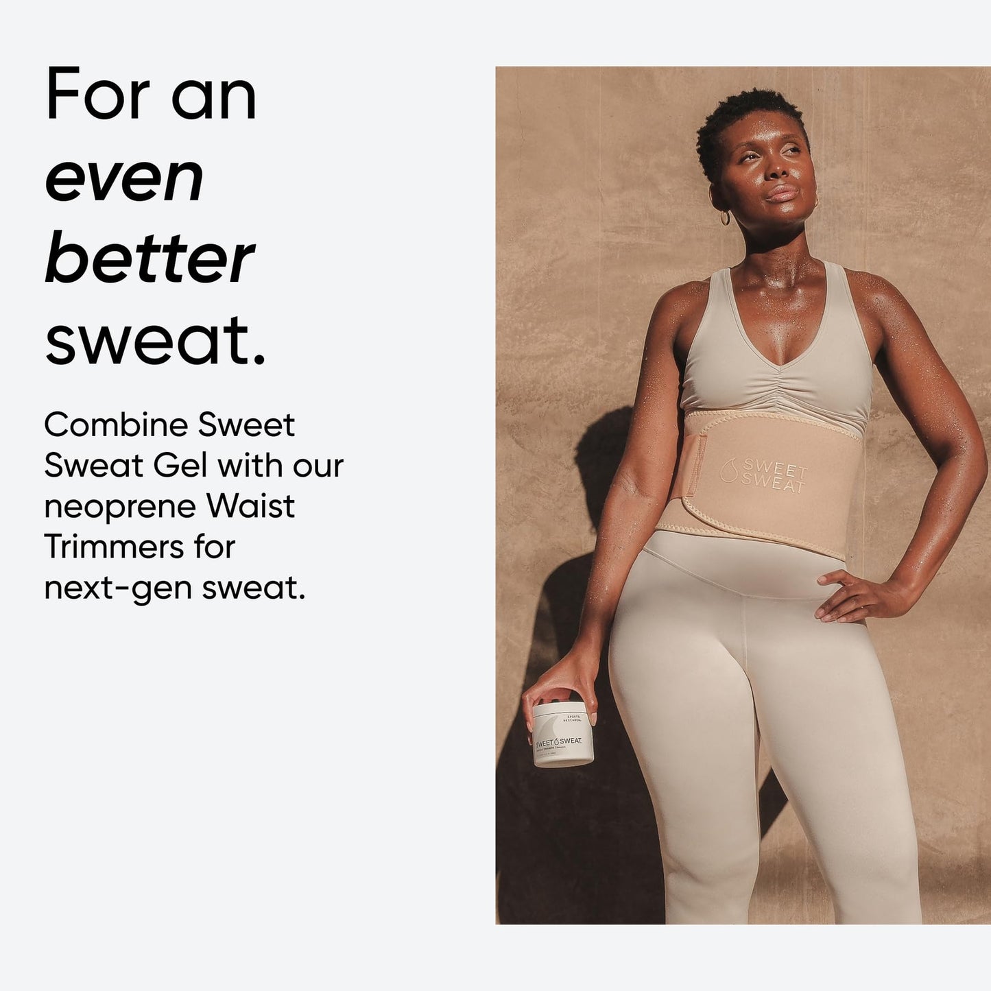 Sports Research Sweet Sweat Coconut Workout Enhancer Gel - Maximize Your Exercise & Sweat Faster - 13.5oz Jar - dailyvitalstore