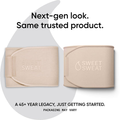 Sports Research Sweet Sweat Toned Waist Trimmer for Women and Men | Premium Waist Trainer Belt to 'Tone' your Stomach Area (Quartz, Small) - dailyvitalstore