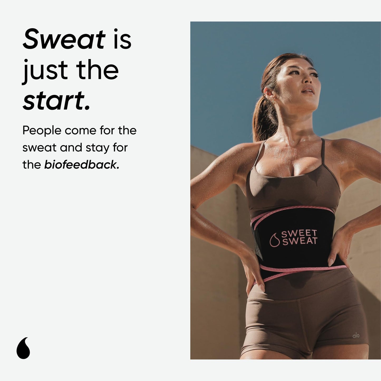 Sports Research Sweet Sweat Waist Trimmer (Core Series) - Premium Sweat Enhancing Fitness Band for Women & Men - Adjustable Fit · Latex-Free Neoprene - Pink Logo, Medium - dailyvitalstore