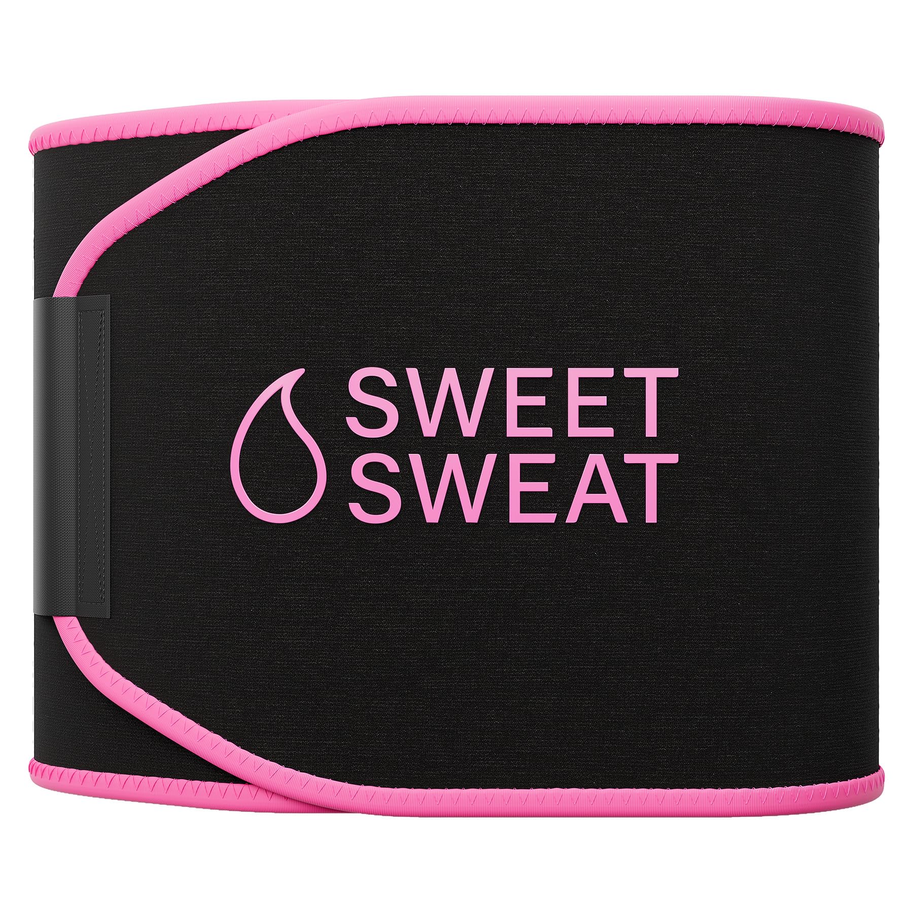 Sports Research Sweet Sweat Waist Trimmer (Core Series) - Premium Sweat Enhancing Fitness Band for Women & Men - Adjustable Fit · Latex-Free Neoprene - Pink Logo, Medium - dailyvitalstore