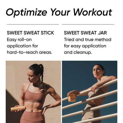 Sports Research Sweet Sweat Workout Enhancer Roll-On Gel Stick - Sweat Harder and Faster, Helps Promote Water Weight Loss, Use with Sweet Sweat Waist Trimmer - dailyvitalstore