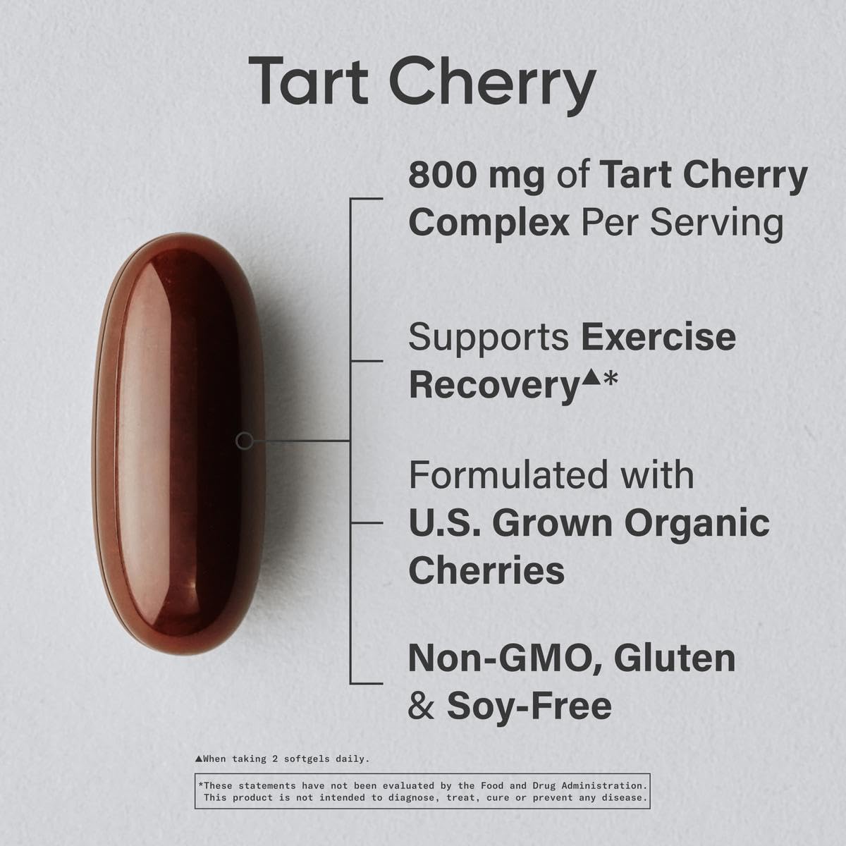 Sports Research Tart Cherry Capsules - Made from Montmorency Tart Cherries - Non-GMO & Gluten Free - 60 Liquid Softgels - dailyvitalstore
