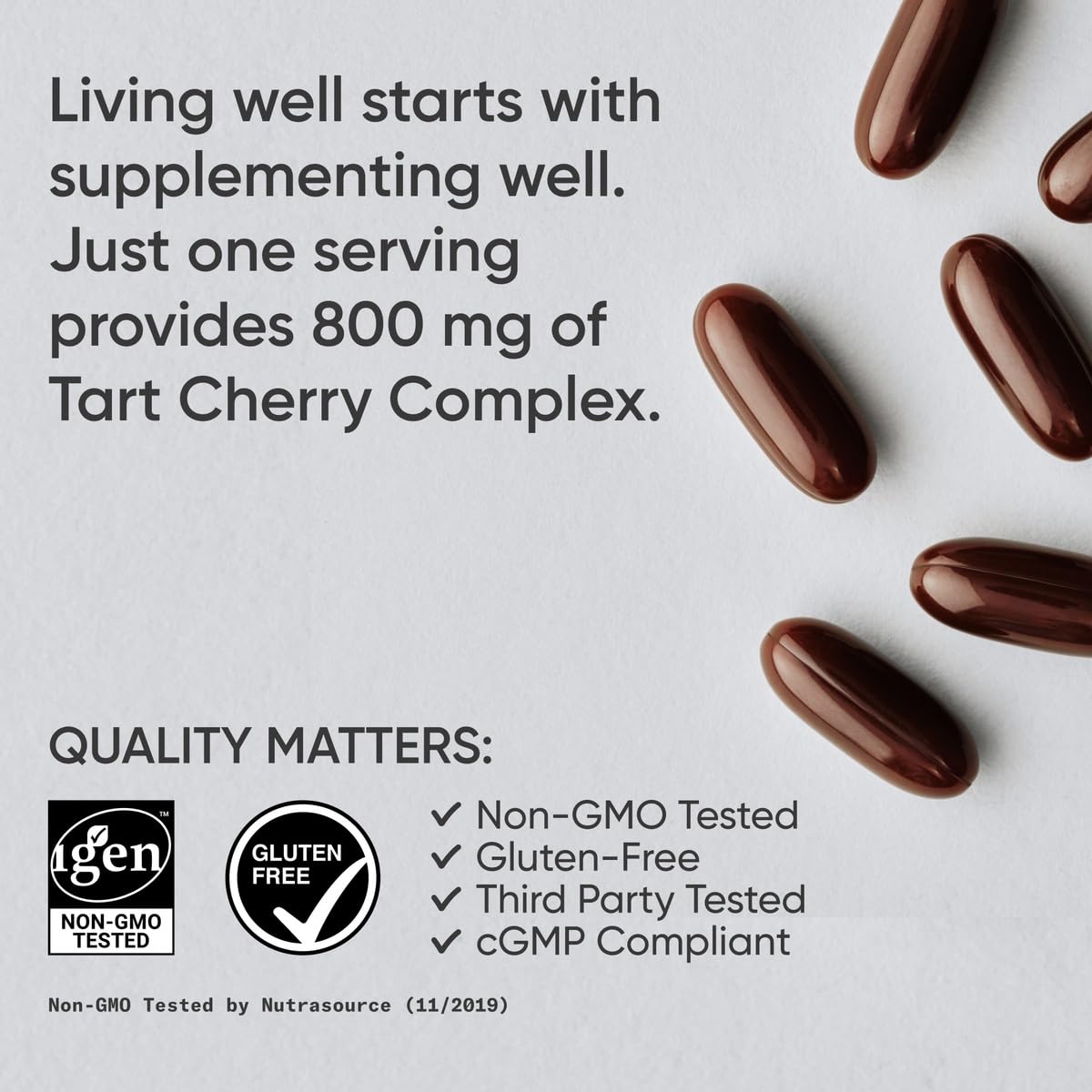 Sports Research Tart Cherry Capsules - Made from Montmorency Tart Cherries - Non-GMO & Gluten Free - 60 Liquid Softgels - dailyvitalstore